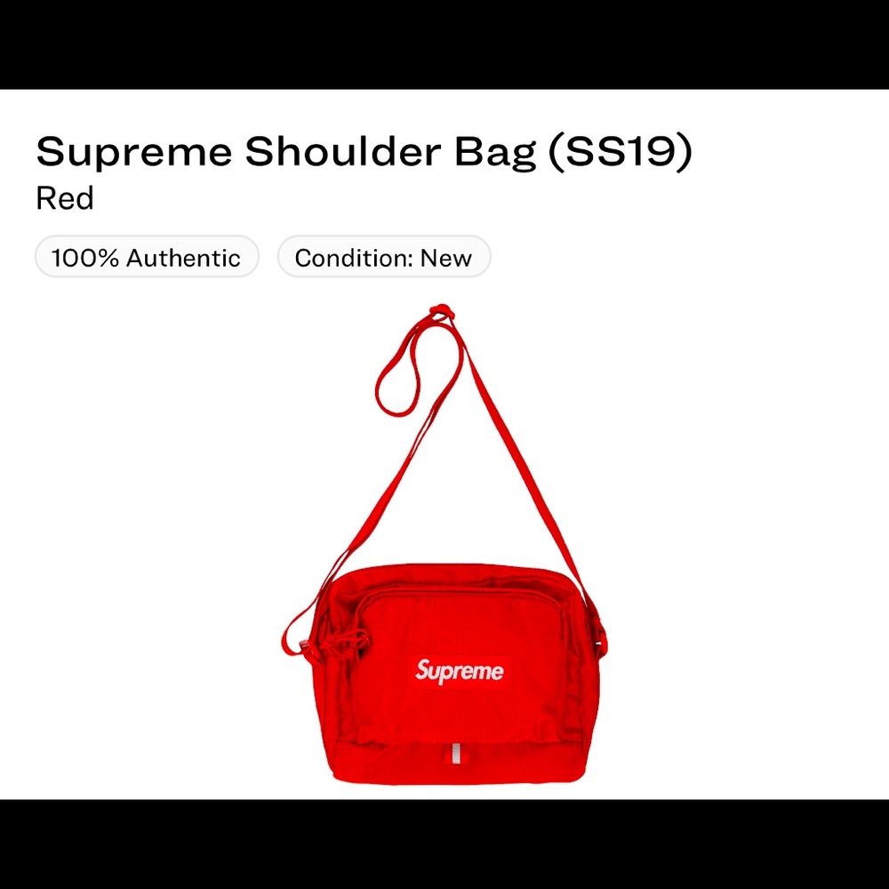 Supreme Shoulder bag (SS19) - Red